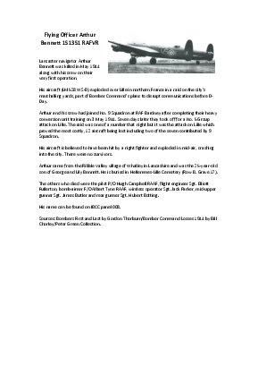 A preview of a PDF biography for Bennett, Arthur